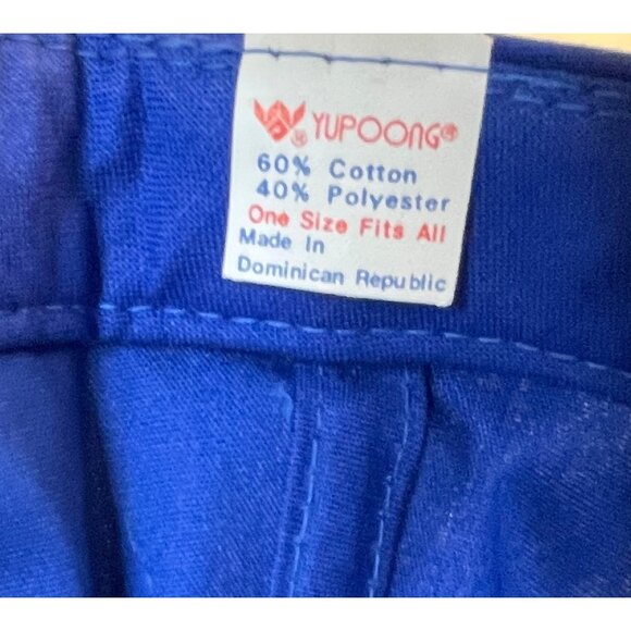 Crochet Granny Square Trucker Hat Ball Cap Snap Back Royal Blue Multi Color - Picture 6 of 7